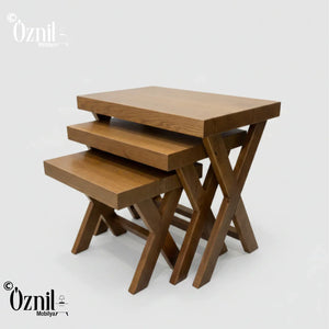 X Nesting Table - Oznil Mobilya اوزنيل موبيليا