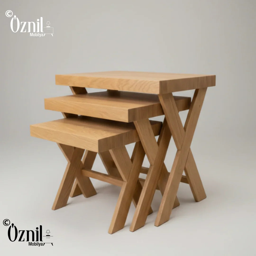X Nesting Table - Oznil Mobilya اوزنيل موبيليا